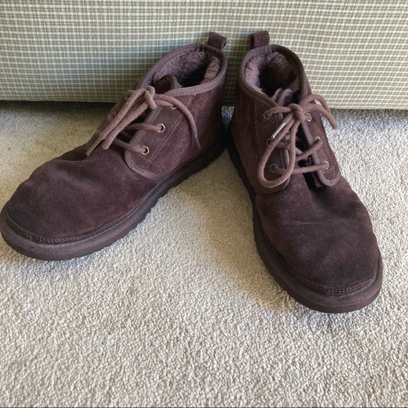 Ugg Chocolate Brown Neumel Boot Mens Size 10 - Picture 2 of 16